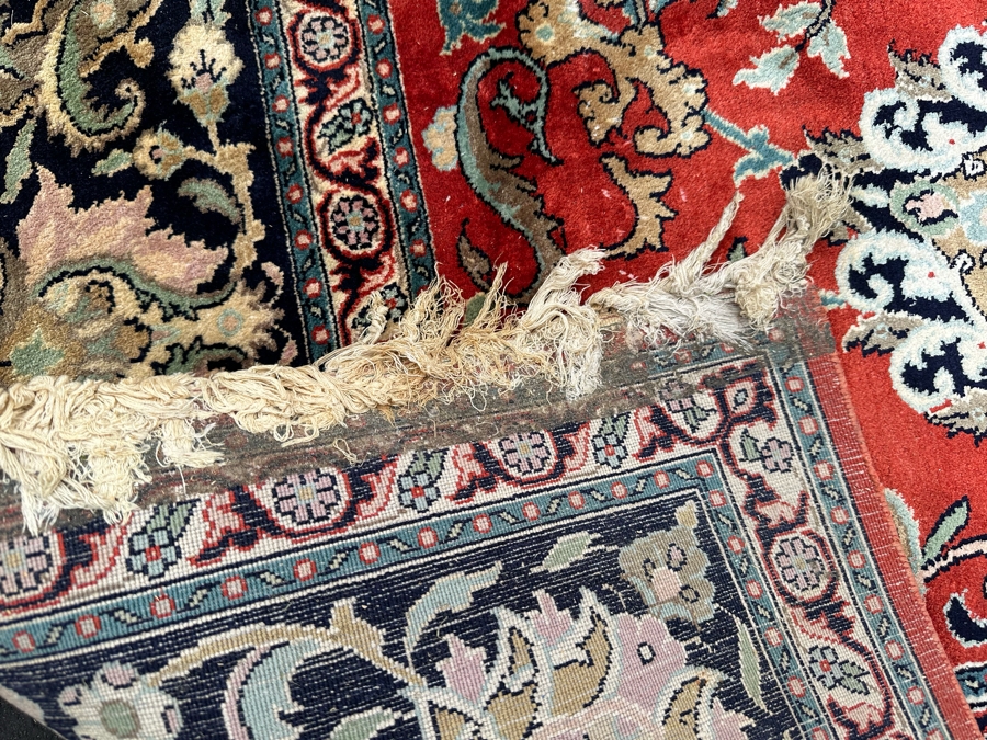 Fine Hand Woven Silk Blend Persian Area Rug 11' X 8' [Photo 9]