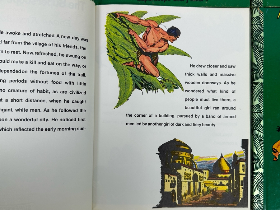 (6) 1977 Edgar Rice Burroughs Tarzan Books By Superscope Story Teller Based On Illustrations By Hogarth [Photo 14]