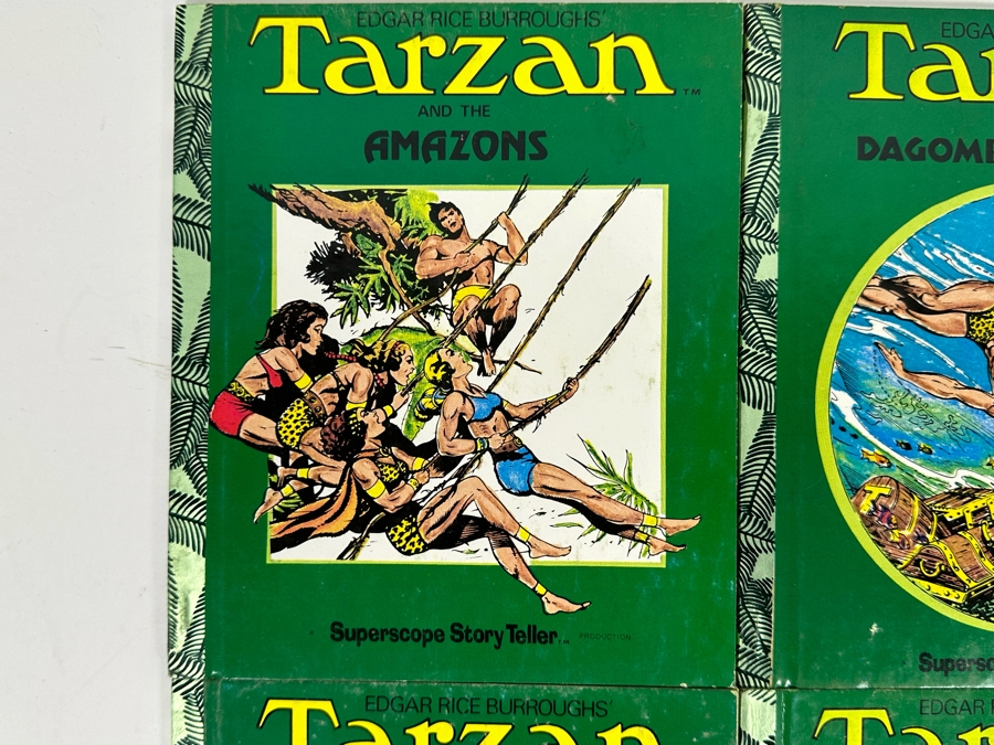 (6) 1977 Edgar Rice Burroughs Tarzan Books By Superscope Story Teller Based On Illustrations By Hogarth [Photo 4]