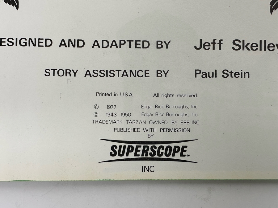 (6) 1977 Edgar Rice Burroughs Tarzan Books By Superscope Story Teller Based On Illustrations By Hogarth [Photo 13]