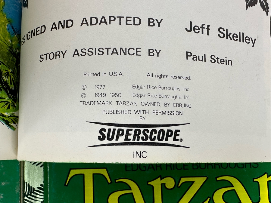 (6) 1977 Edgar Rice Burroughs Tarzan Books By Superscope Story Teller Based On Illustrations By Hogarth [Photo 16]