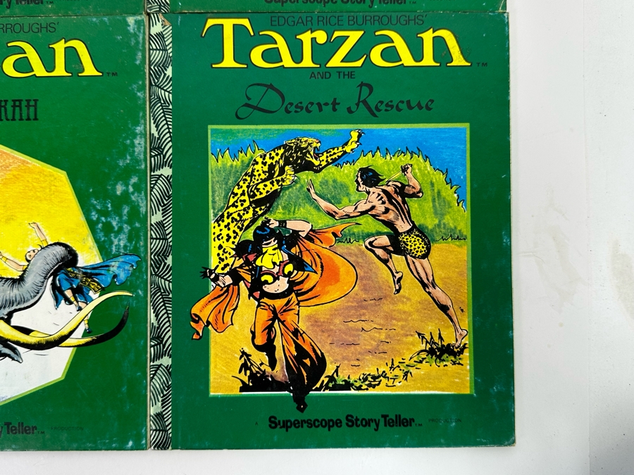 (6) 1977 Edgar Rice Burroughs Tarzan Books By Superscope Story Teller Based On Illustrations By Hogarth [Photo 7]