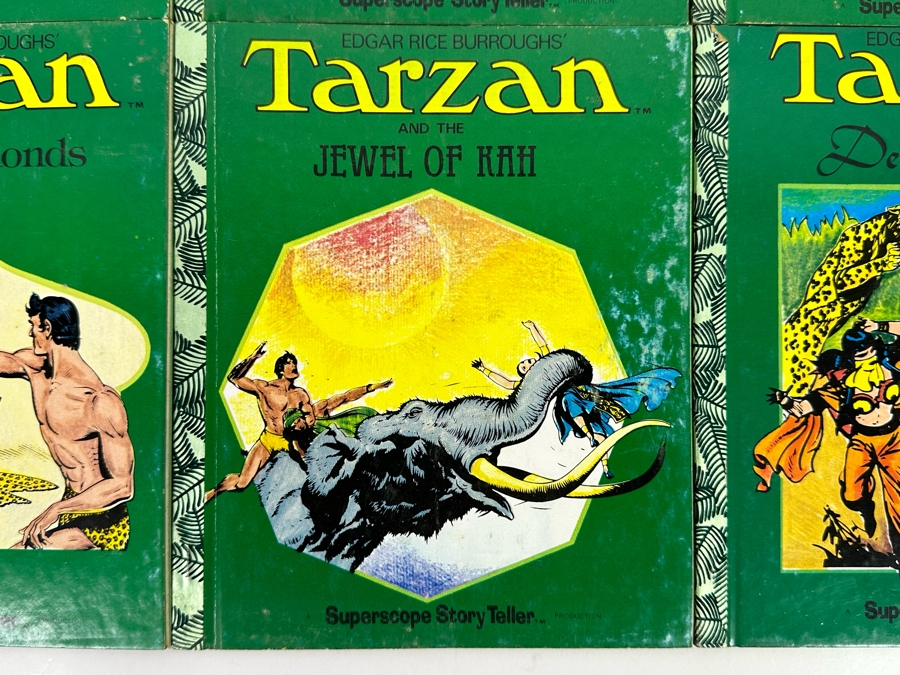  6 1977 edgar rice burroughs tarzan books by superscope story teller