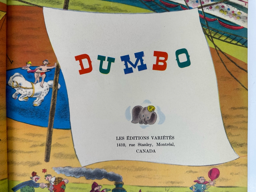 Vintage 1942 Walt Disney Productions Dumbo Book In French [Photo 5]