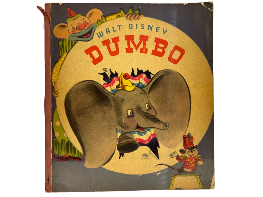 Vintage 1942 Walt Disney Productions Dumbo Book In French