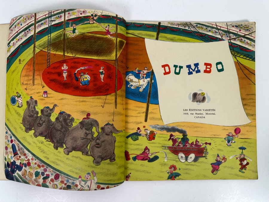 Vintage 1942 Walt Disney Productions Dumbo Book In French [Photo 4]