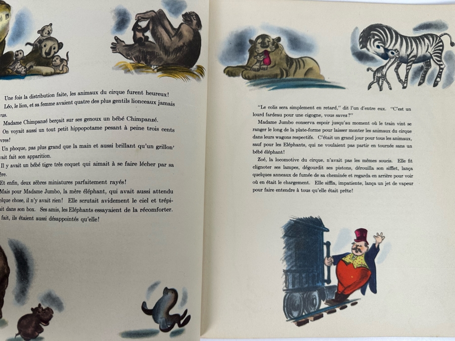 Vintage 1942 Walt Disney Productions Dumbo Book In French [Photo 8]