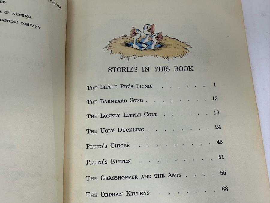 (3) Vintage 1939 / 1940 Walt Disney Books: Pinocchio, Here They Are & Little Pig's Picnic [Photo 21]