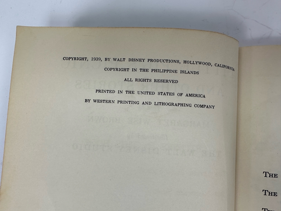 (3) Vintage 1939 / 1940 Walt Disney Books: Pinocchio, Here They Are & Little Pig's Picnic [Photo 20]