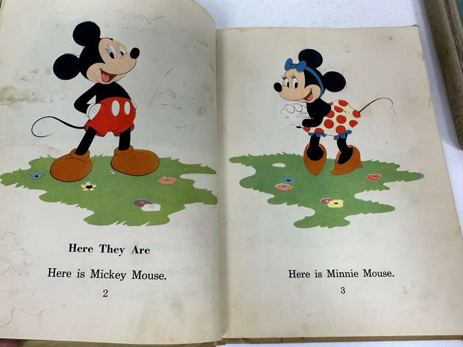 (3) Vintage 1939 / 1940 Walt Disney Books: Pinocchio, Here They Are & Little Pig's Picnic [Photo 15]