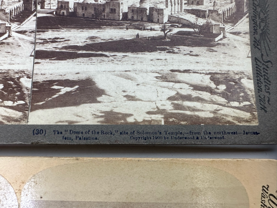 (24) Antique 1899/1900 Underwood & Underwood Collectible Stereoviews Of Biblical Times Palestine Jerusalem Syria J. F. Jarvis Publisher - See Photos [Photo 38]