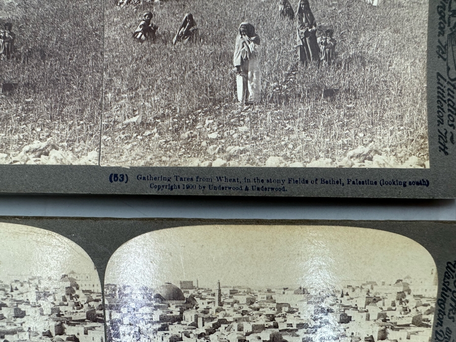 (24) Antique 1899/1900 Underwood & Underwood Collectible Stereoviews Of Biblical Times Palestine Jerusalem Syria J. F. Jarvis Publisher - See Photos [Photo 14]