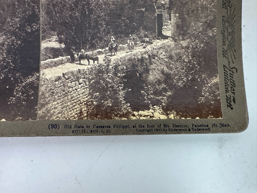 (24) Antique 1899/1900 Underwood & Underwood Collectible Stereoviews Of Biblical Times Palestine Jerusalem Syria J. F. Jarvis Publisher - See Photos [Photo 46]