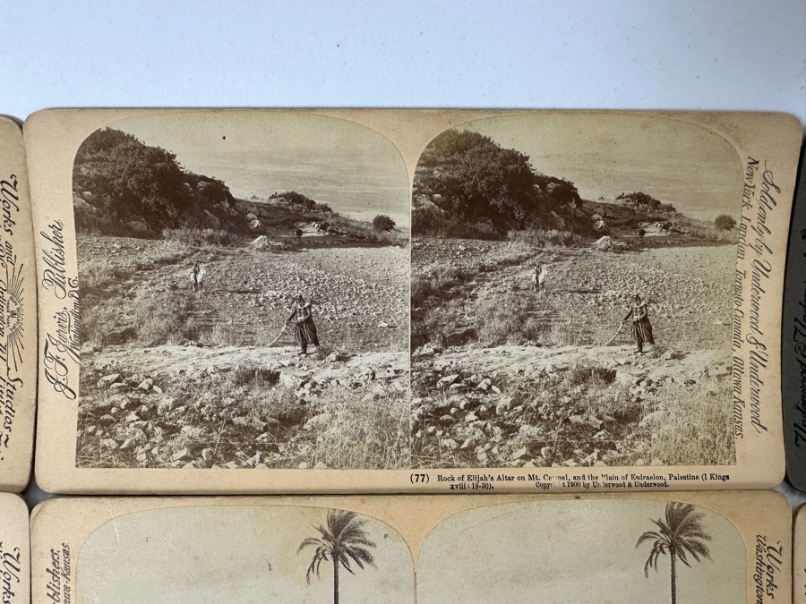 (24) Antique 1899/1900 Underwood & Underwood Collectible Stereoviews Of Biblical Times Palestine Jerusalem Syria J. F. Jarvis Publisher - See Photos [Photo 3]