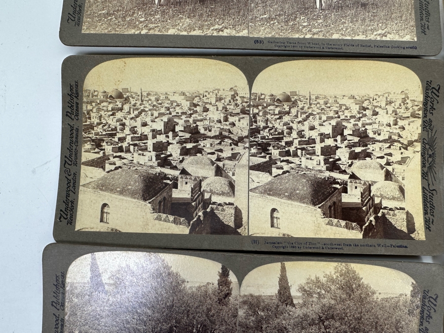 (24) Antique 1899/1900 Underwood & Underwood Collectible Stereoviews Of Biblical Times Palestine Jerusalem Syria J. F. Jarvis Publisher - See Photos [Photo 21]