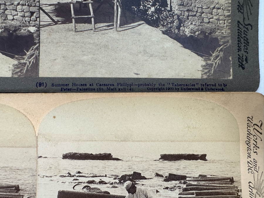 (24) Antique 1899/1900 Underwood & Underwood Collectible Stereoviews Of Biblical Times Palestine Jerusalem Syria J. F. Jarvis Publisher - See Photos [Photo 8]