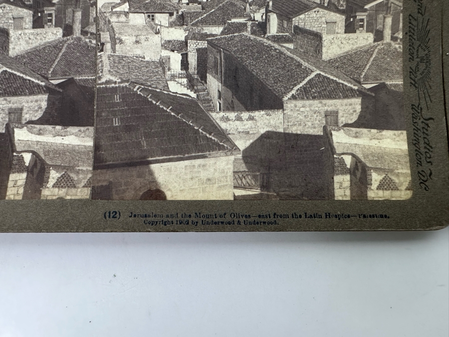 (24) Antique 1899/1900 Underwood & Underwood Collectible Stereoviews Of Biblical Times Palestine Jerusalem Syria J. F. Jarvis Publisher - See Photos [Photo 48]