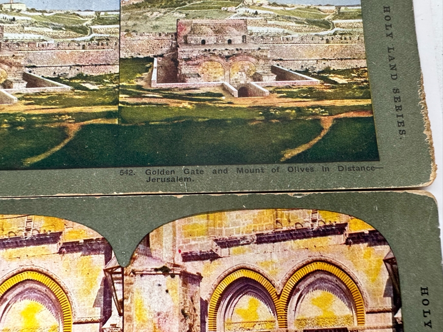 (24) Antique Color 1904 Holy Land Series T. W. Ingersoll Collectible Stereoviews Of Biblical Times - See Photos [Photo 42]