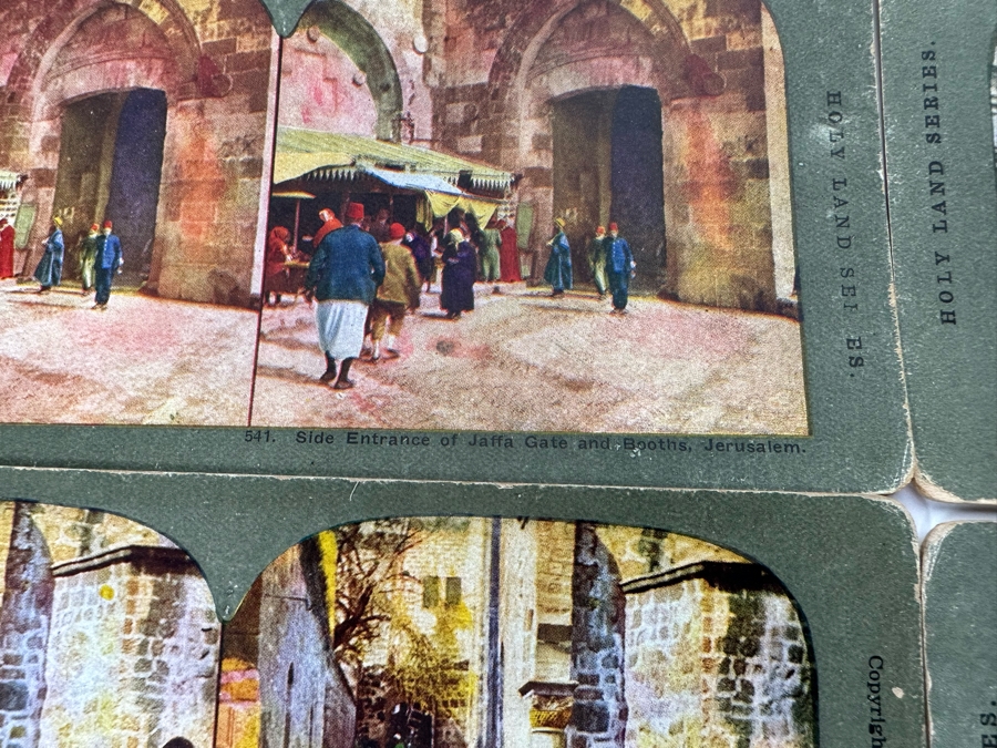 (24) Antique Color 1904 Holy Land Series T. W. Ingersoll Collectible Stereoviews Of Biblical Times - See Photos [Photo 34]