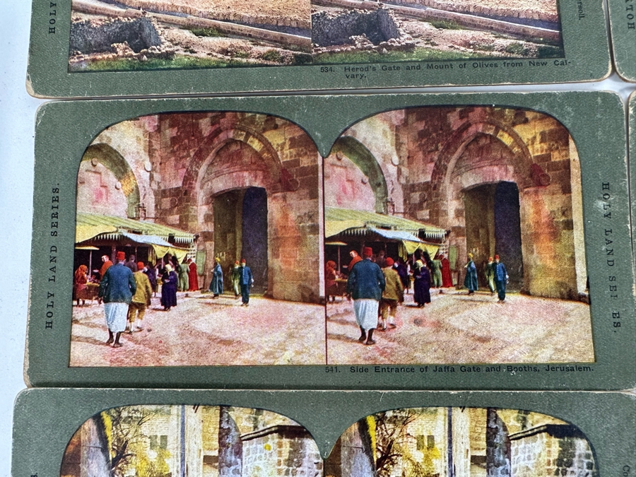 (24) Antique Color 1904 Holy Land Series T. W. Ingersoll Collectible Stereoviews Of Biblical Times - See Photos [Photo 33]