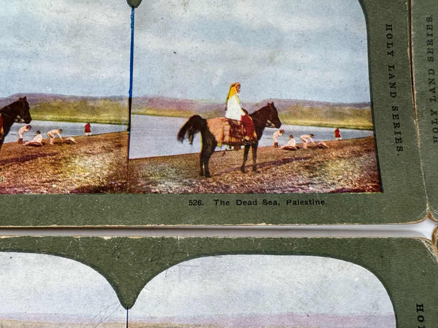 (24) Antique Color 1904 Holy Land Series T. W. Ingersoll Collectible Stereoviews Of Biblical Times - See Photos [Photo 8]