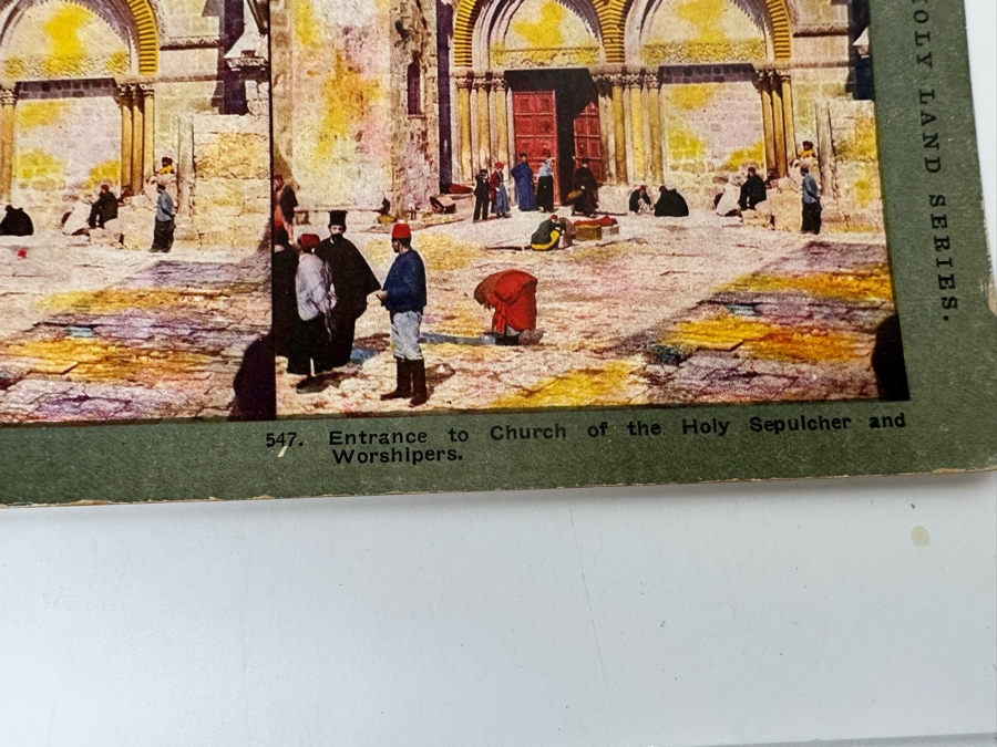 (24) Antique Color 1904 Holy Land Series T. W. Ingersoll Collectible Stereoviews Of Biblical Times - See Photos [Photo 44]