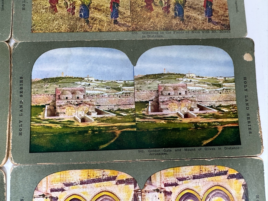 (24) Antique Color 1904 Holy Land Series T. W. Ingersoll Collectible Stereoviews Of Biblical Times - See Photos [Photo 41]