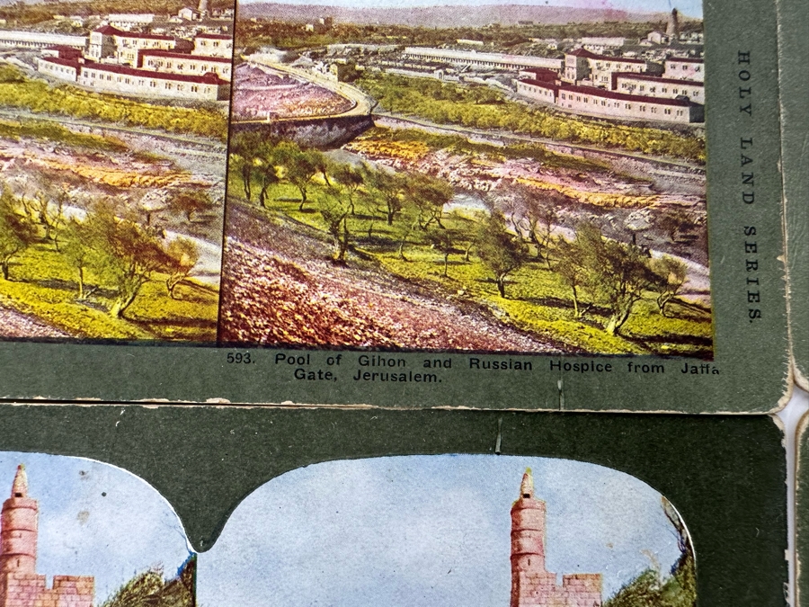 (24) Antique Color 1904 Holy Land Series T. W. Ingersoll Collectible Stereoviews Of Biblical Times - See Photos [Photo 18]