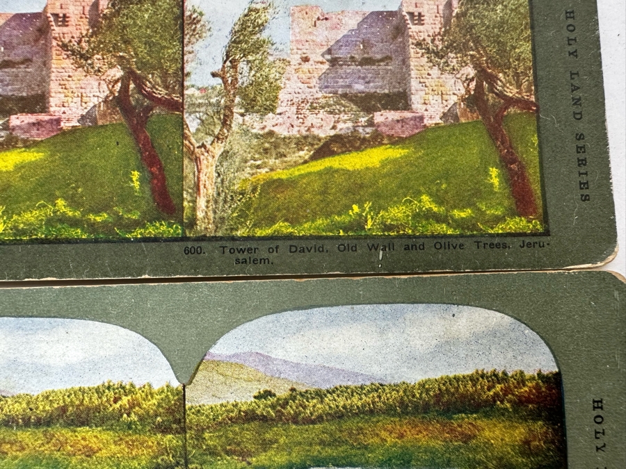 (24) Antique Color 1904 Holy Land Series T. W. Ingersoll Collectible Stereoviews Of Biblical Times - See Photos [Photo 31]