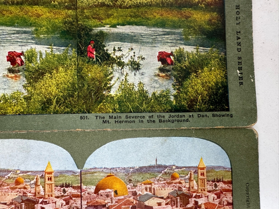 (24) Antique Color 1904 Holy Land Series T. W. Ingersoll Collectible Stereoviews Of Biblical Times - See Photos [Photo 39]