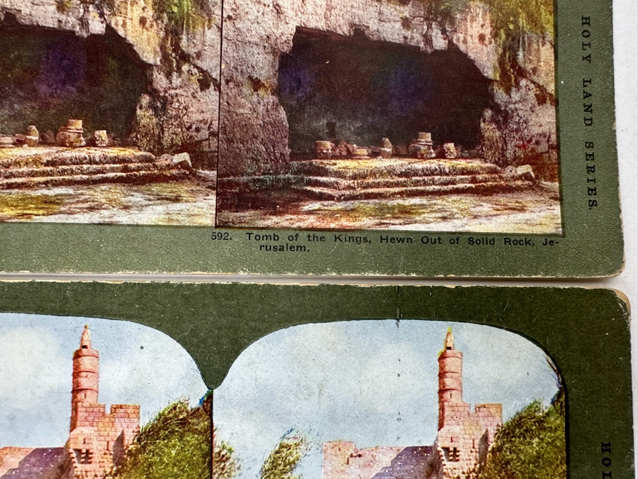 (24) Antique Color 1904 Holy Land Series T. W. Ingersoll Collectible Stereoviews Of Biblical Times - See Photos [Photo 16]