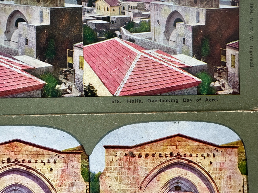 (24) Antique Color 1904 Holy Land Series T. W. Ingersoll Collectible Stereoviews Of Biblical Times - See Photos [Photo 29]