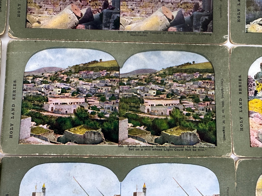 (24) Antique Color 1904 Holy Land Series T. W. Ingersoll Collectible Stereoviews Of Biblical Times - See Photos [Photo 15]