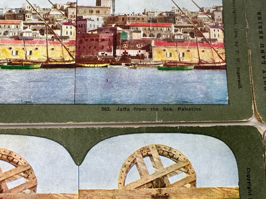 (24) Antique Color 1904 Holy Land Series T. W. Ingersoll Collectible Stereoviews Of Biblical Times - See Photos [Photo 24]