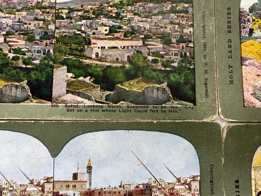 (24) Antique Color 1904 Holy Land Series T. W. Ingersoll Collectible Stereoviews Of Biblical Times - See Photos [Photo 16]