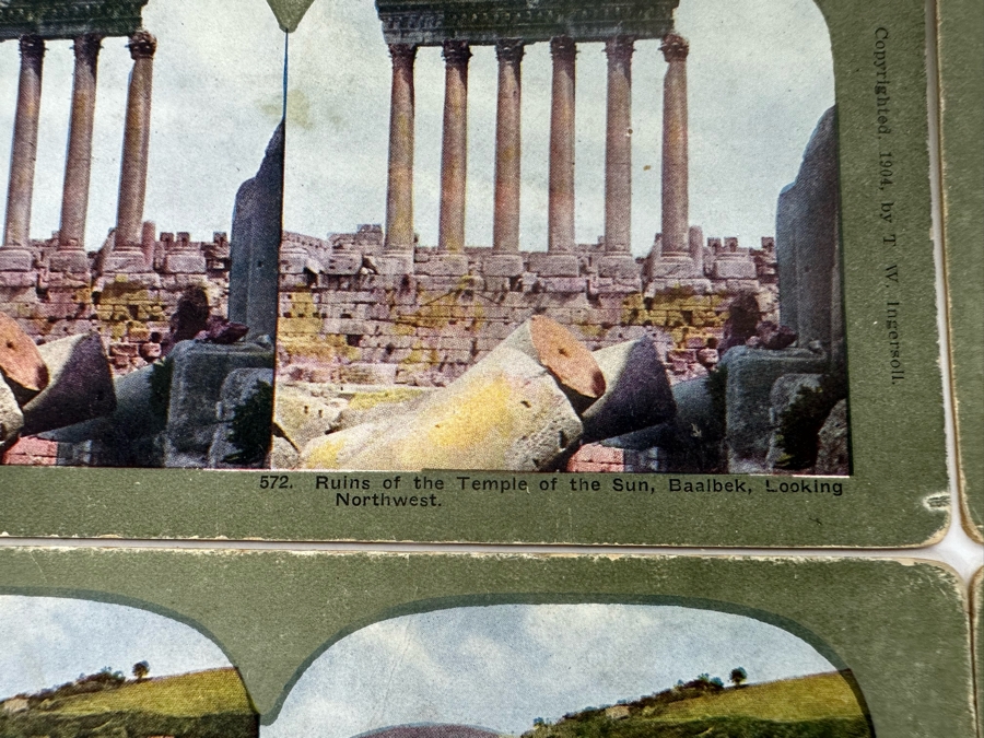 (24) Antique Color 1904 Holy Land Series T. W. Ingersoll Collectible Stereoviews Of Biblical Times - See Photos [Photo 8]