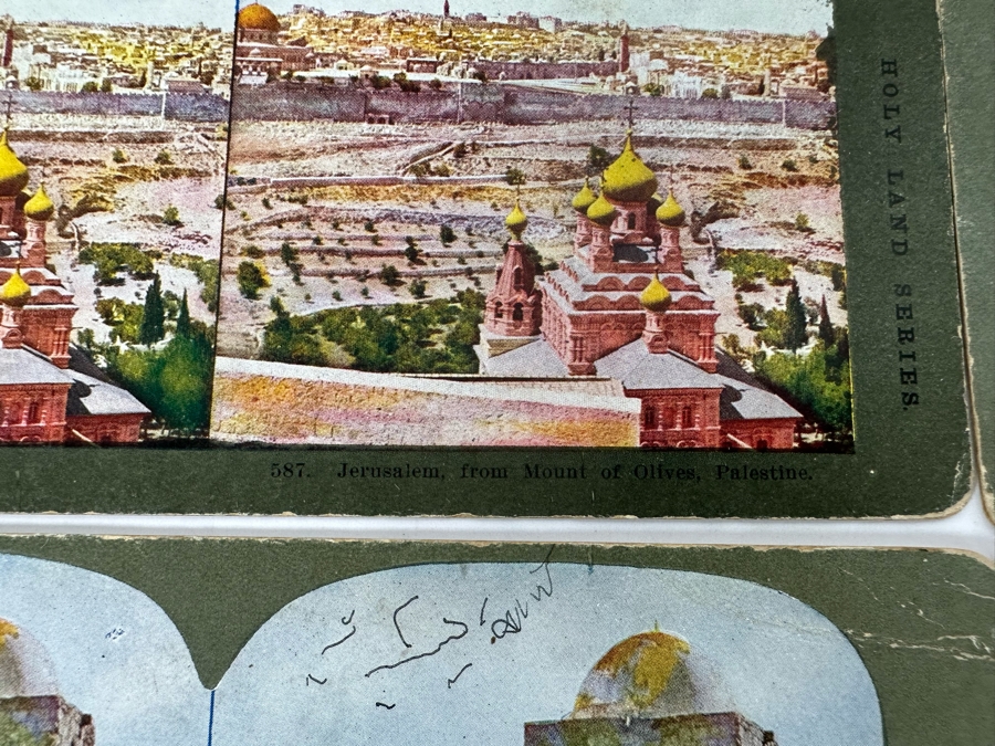 (24) Antique Color 1904 Holy Land Series T. W. Ingersoll Collectible Stereoviews Of Biblical Times - See Photos [Photo 4]