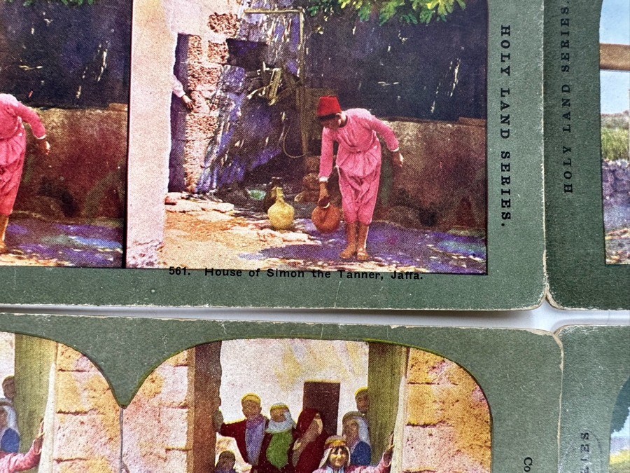 (24) Antique Color 1904 Holy Land Series T. W. Ingersoll Collectible Stereoviews Of Biblical Times - See Photos [Photo 30]
