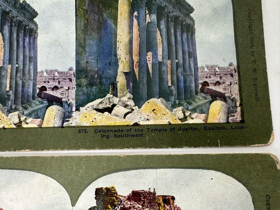 (24) Antique Color 1904 Holy Land Series T. W. Ingersoll Collectible Stereoviews Of Biblical Times - See Photos [Photo 10]