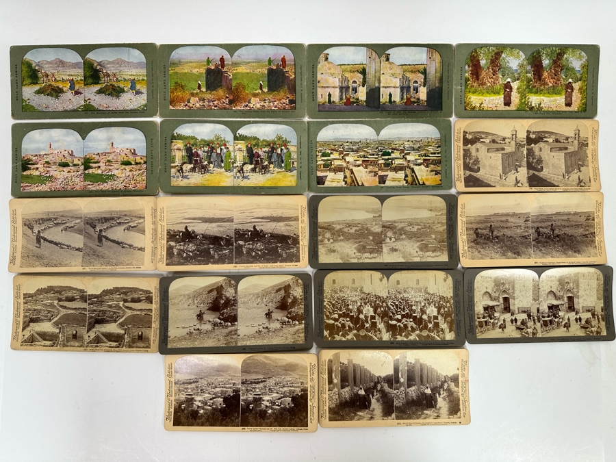(18) Antique 1899/1904 Underwood & Underwood /  T. W. Ingersoll Collectible Stereoviews Biblical Holy Land Series [Photo 1]