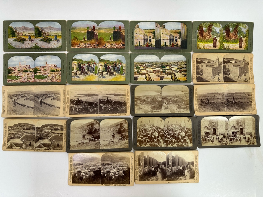 (18) Antique 1899/1904 Underwood & Underwood /  T. W. Ingersoll Collectible Stereoviews Biblical Holy Land Series [Photo 2]