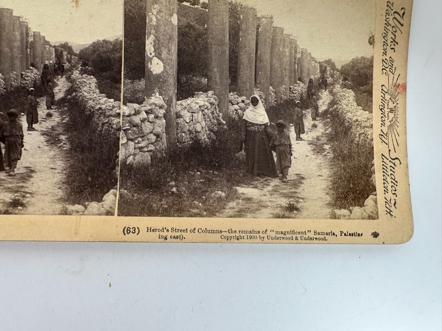 (18) Antique 1899/1904 Underwood & Underwood /  T. W. Ingersoll Collectible Stereoviews Biblical Holy Land Series [Photo 38]