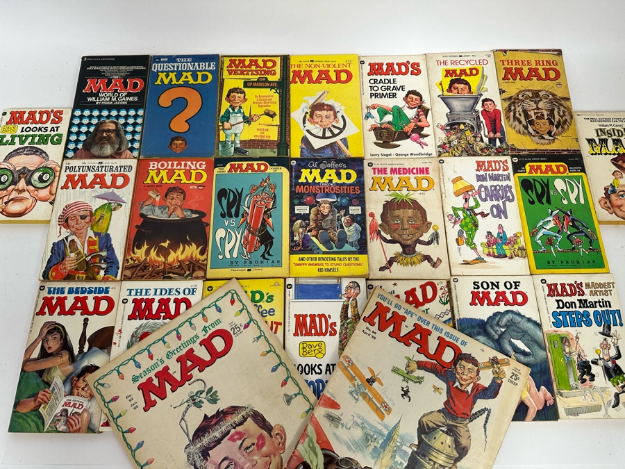 Vintage MAD Paperback Books & MAD Magazines [Photo 3]