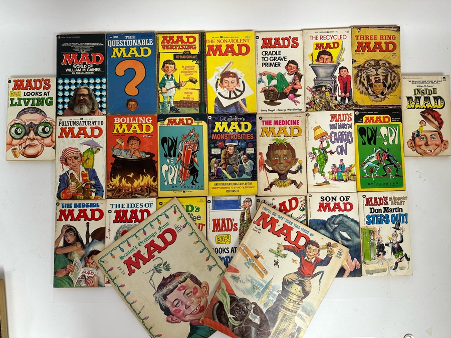 Vintage MAD Paperback Books & MAD Magazines [Photo 2]