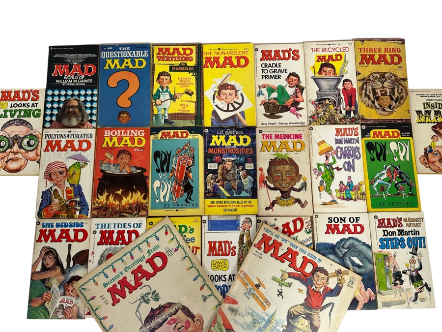 Vintage MAD Paperback Books & MAD Magazines [Photo 1]