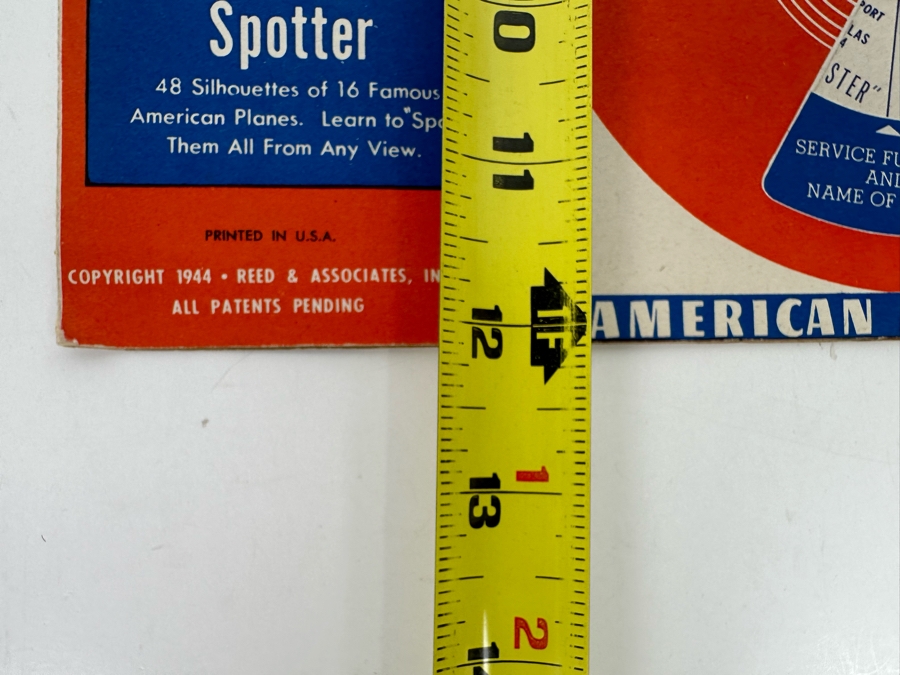 Vintage 1944 Mint 3 Flying Airplane Models Of Famous Allied Fighting Planes By Reed With An American Ace Spotter 9 X 12 [Photo 13]