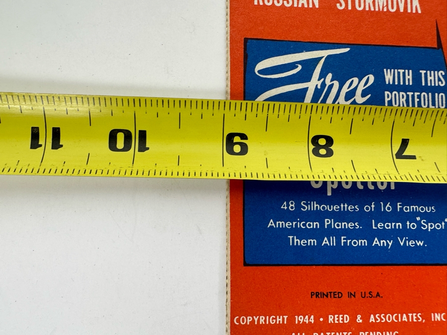 Vintage 1944 Mint 3 Flying Airplane Models Of Famous Allied Fighting Planes By Reed With An American Ace Spotter 9 X 12 [Photo 12]