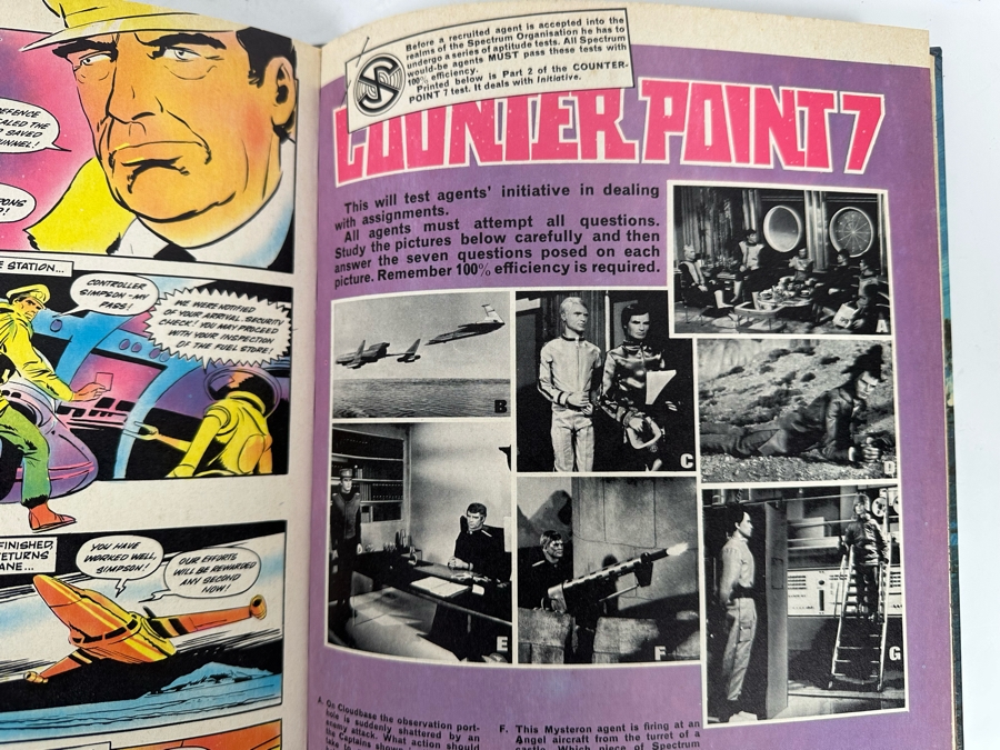 Vintage 1968 Gerry Anderson's Captain Scarlet Annual Graphic Novel Hardcover Book [Photo 15]