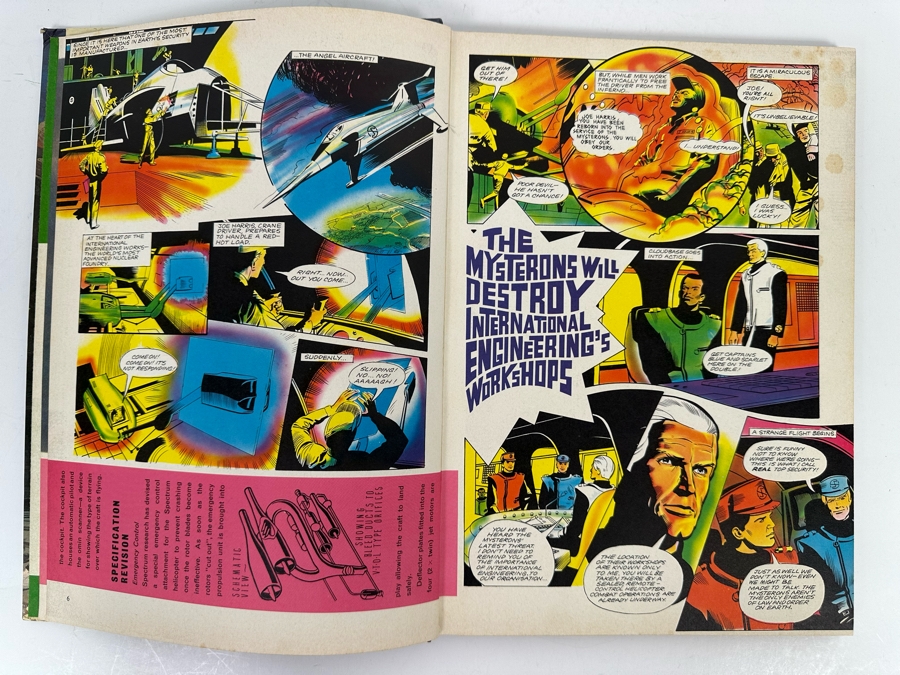 Vintage 1968 Gerry Anderson's Captain Scarlet Annual Graphic Novel Hardcover Book [Photo 7]