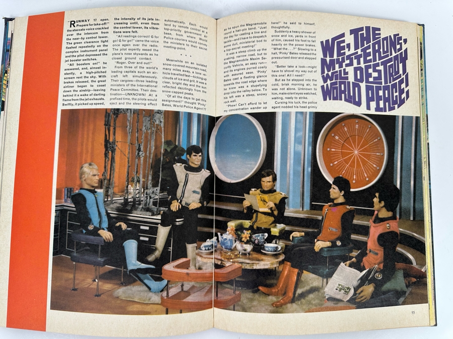 Vintage 1968 Gerry Anderson's Captain Scarlet Annual Graphic Novel Hardcover Book [Photo 17]